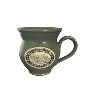 Stoneware mug handmade by Deneen Pottery Woolverton Inn in Stockton, New Jersey